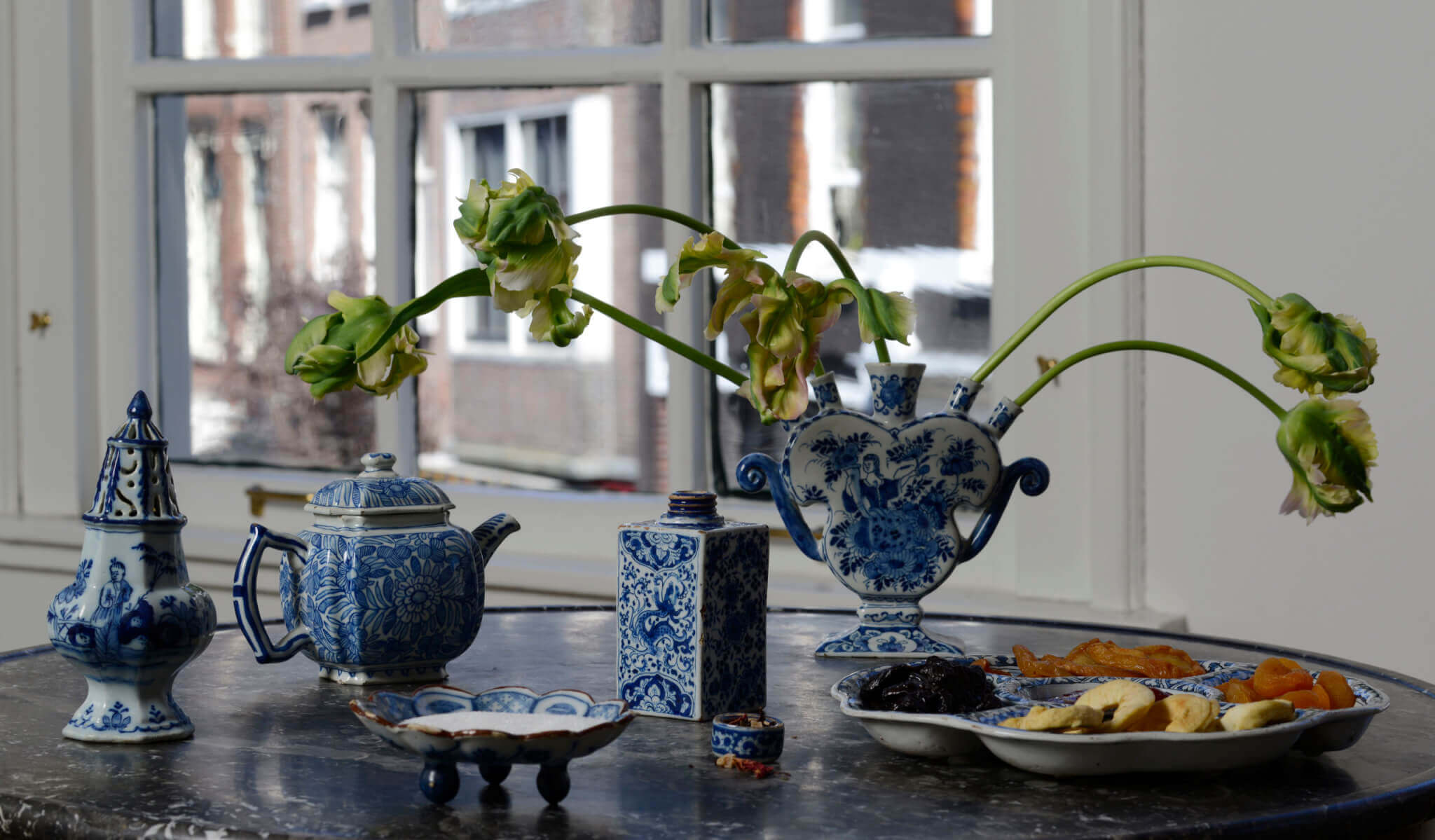 Delftware Banquet Table Afternoon tea Delftware Banquet Table Afternoon tea