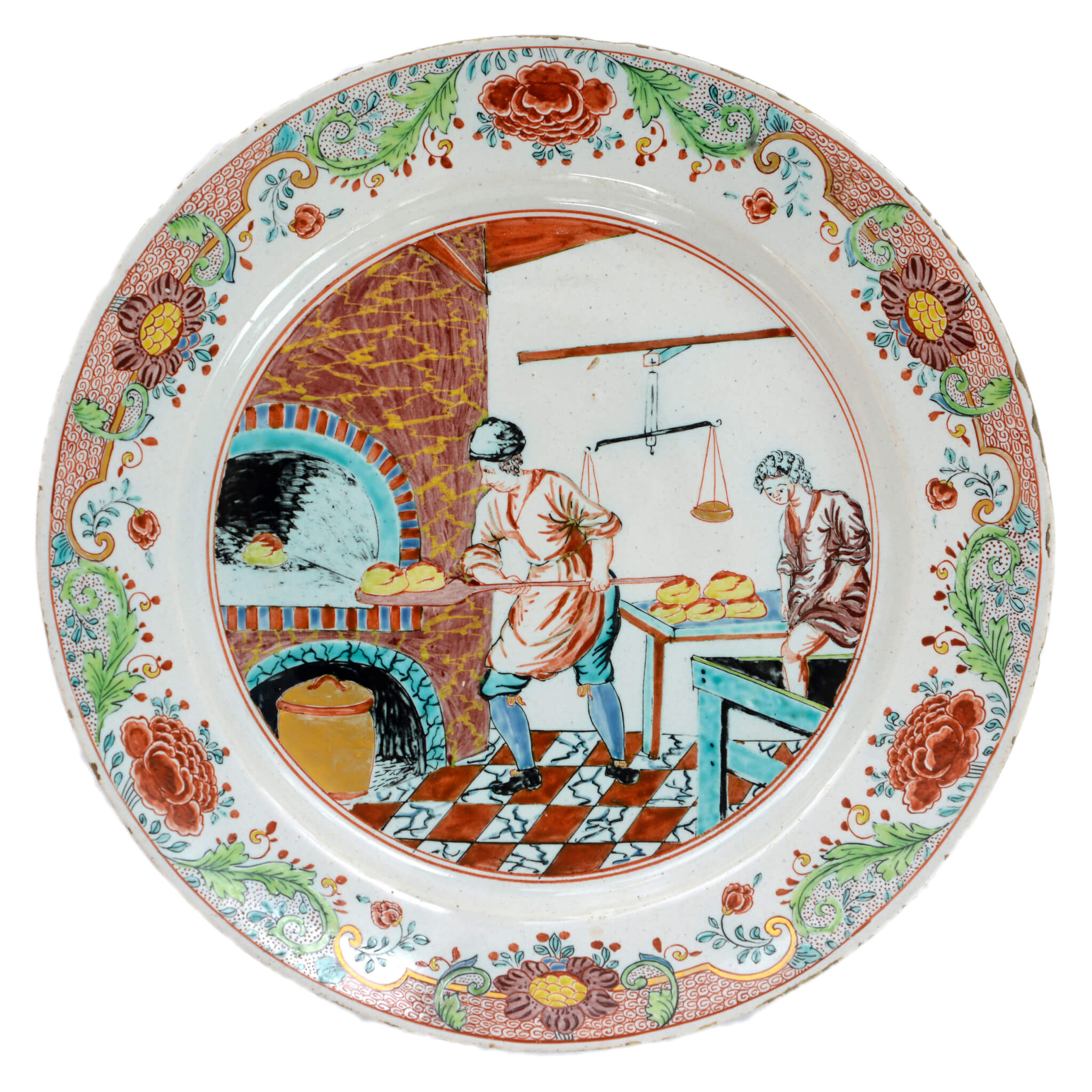 1358 Delftware plate