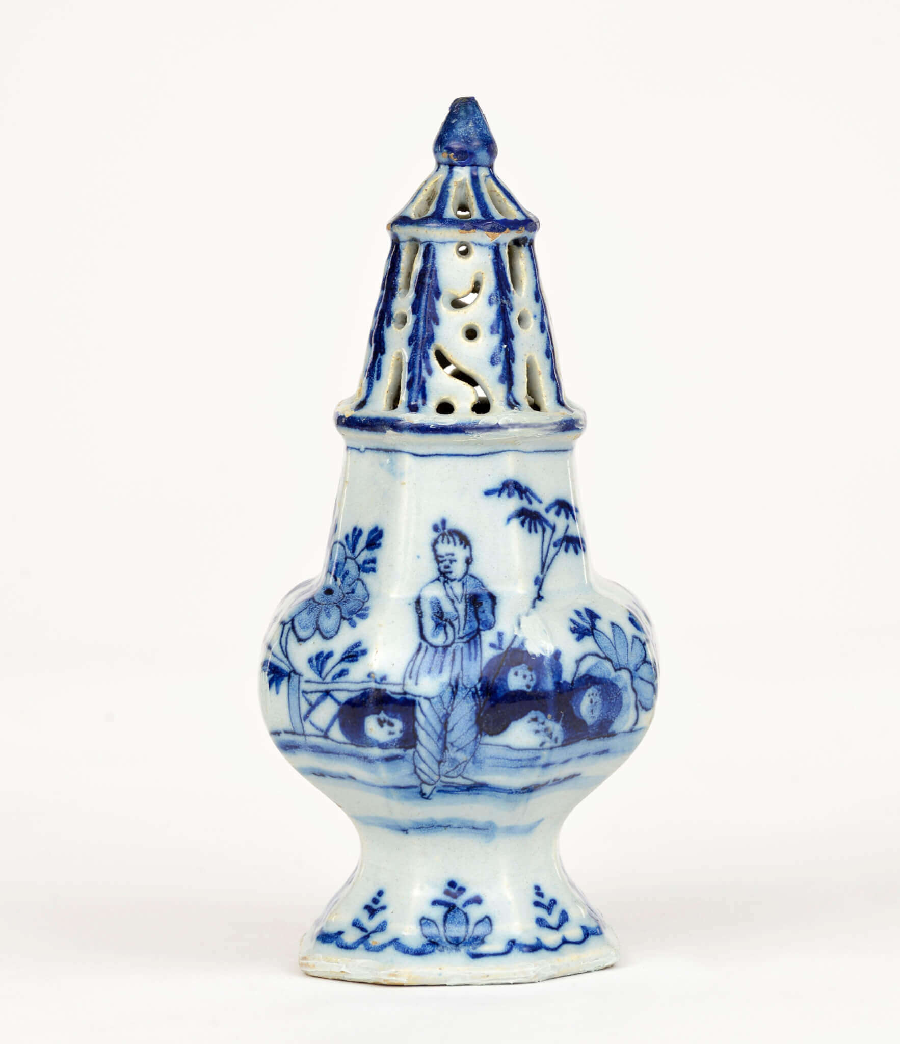 1413 Delftware sugar caster