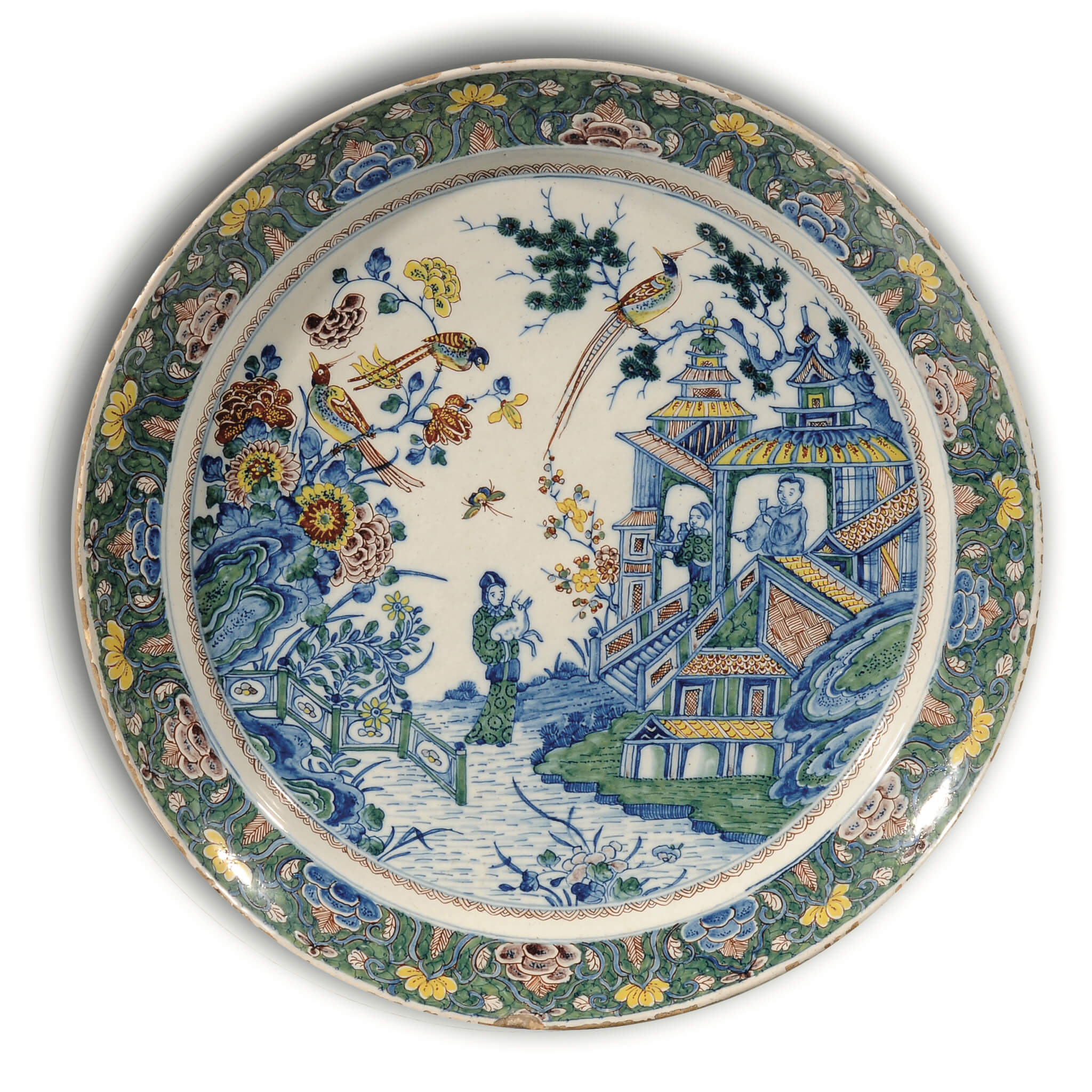 8252 Delftware Polychrome Charger
