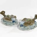 • D1151 Pair Of Plaice Tureens, Covers And Stands
