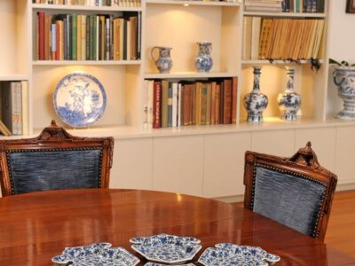 A Set Of Delft Pottery Sweet Meat Dishes