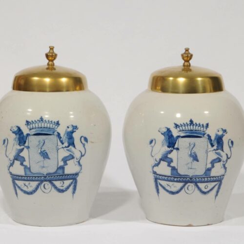 Antique Dutch Pottery Tobacco Jars Aronson Antiquairs