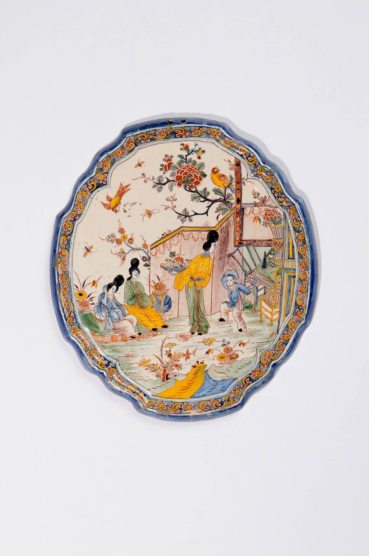 Antique Dutch Pottery of oriental plaque