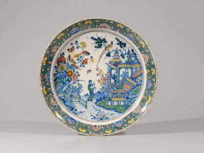 Antique Pottery Of Chinoiserie Plate At Aronson Antiquairs
