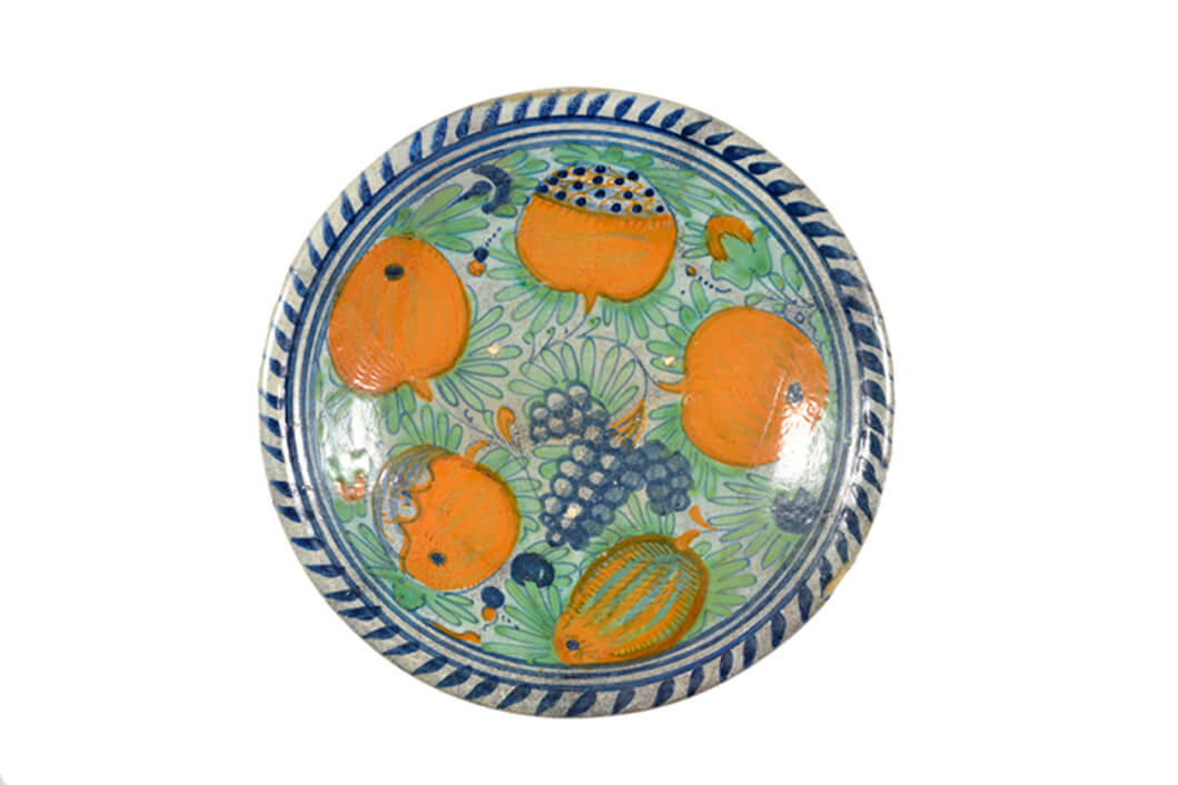 Origin of Dutch Delftware with Majolica Plate