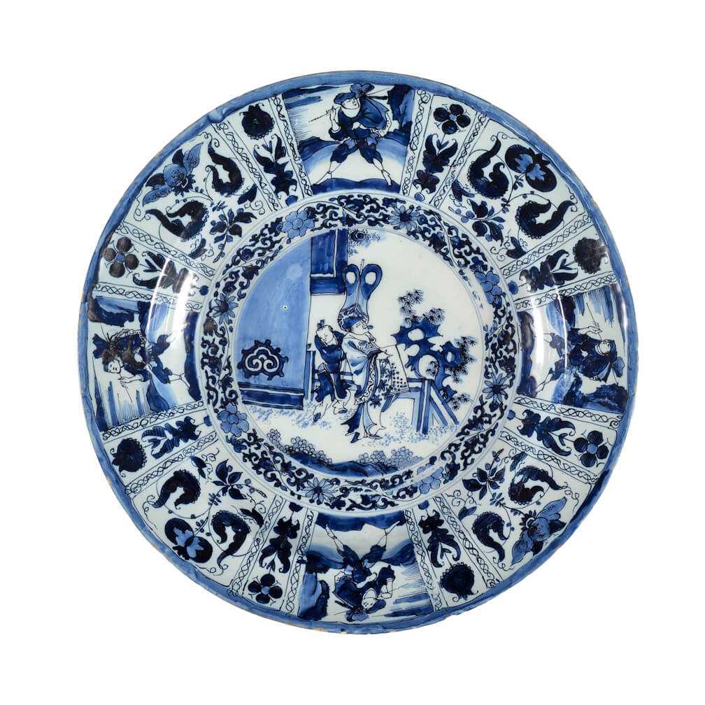 Antique Dutch Pottery inspired by Chinese porcelain Aronson Antiquairs