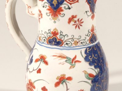 Antique Polychrome Jug With Cover Aronson Antiquairs