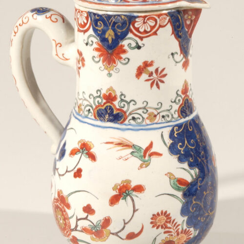 Antique polychrome jug with cover Aronson Antiquairs