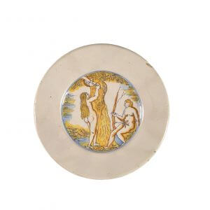 Polychrome Biblical Plate