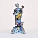D1563. Figure Of A Lady Playing A Viola Da Gamba