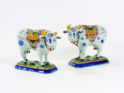 Antique Polychrome Cows And The History Behind The Delftware Cows