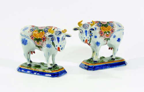 Antique Polychrome Cows And The History Behind The Delftware Cows