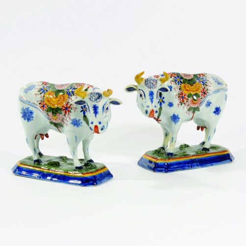 Antique Polychrome Cows And The History Behind The Delftware Cows
