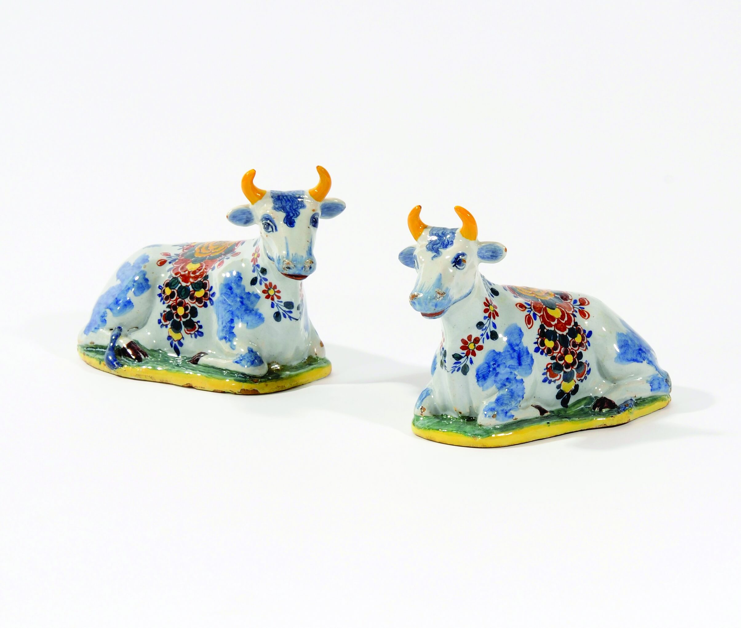 The history of antique pair of Delft cows Aronson Antiquairs