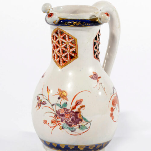 Antique Petit Feu Polychrome Puzzle Jug At Aronson Antiquairs