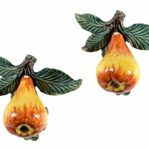 Aronson Antiquairs Two Polychrome Models Of Pears