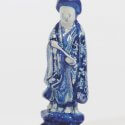 D1003. Blue And White Figure Of A Chinese Lady