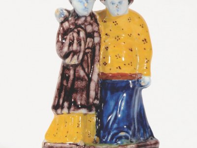 Ceramic Chinoiserie Figures Of Oriental Couple