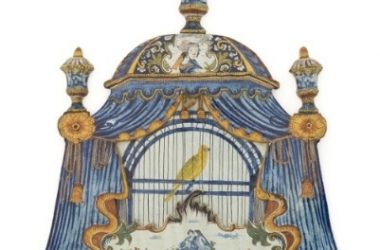 Birdcage Plaque, Delftware. Museum Of Decorative Arts, Paris