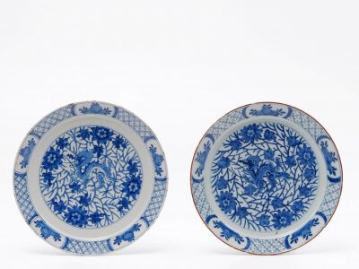Antique Dragon Pattern Plates Delftware At Aronson Antiquairs