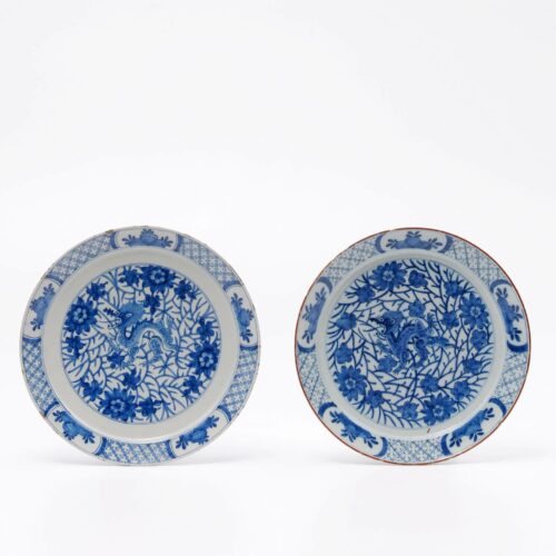 Antique Dragon Pattern Plates Delftware At Aronson Antiquairs