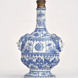 Blue and white Delftware Pilgrim bottle Daniel Marot