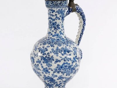 Antique The Metale Pot Lambertus Van Eenhoorn Delftware Ewer