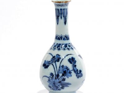 De Grieksche A Delftware Blue And White Bottle Vase At Aronson Antiquairs