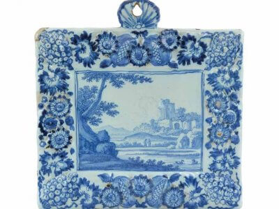 Rectangular Ceramic Delftware Plate From Frederik Van Frijtom