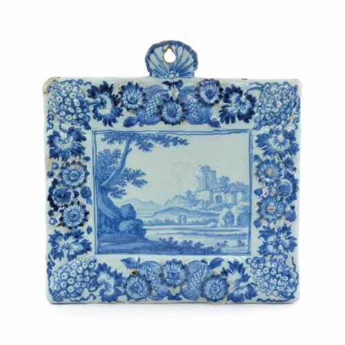 Rectangular Ceramic Delftware Plate From Frederik Van Frijtom