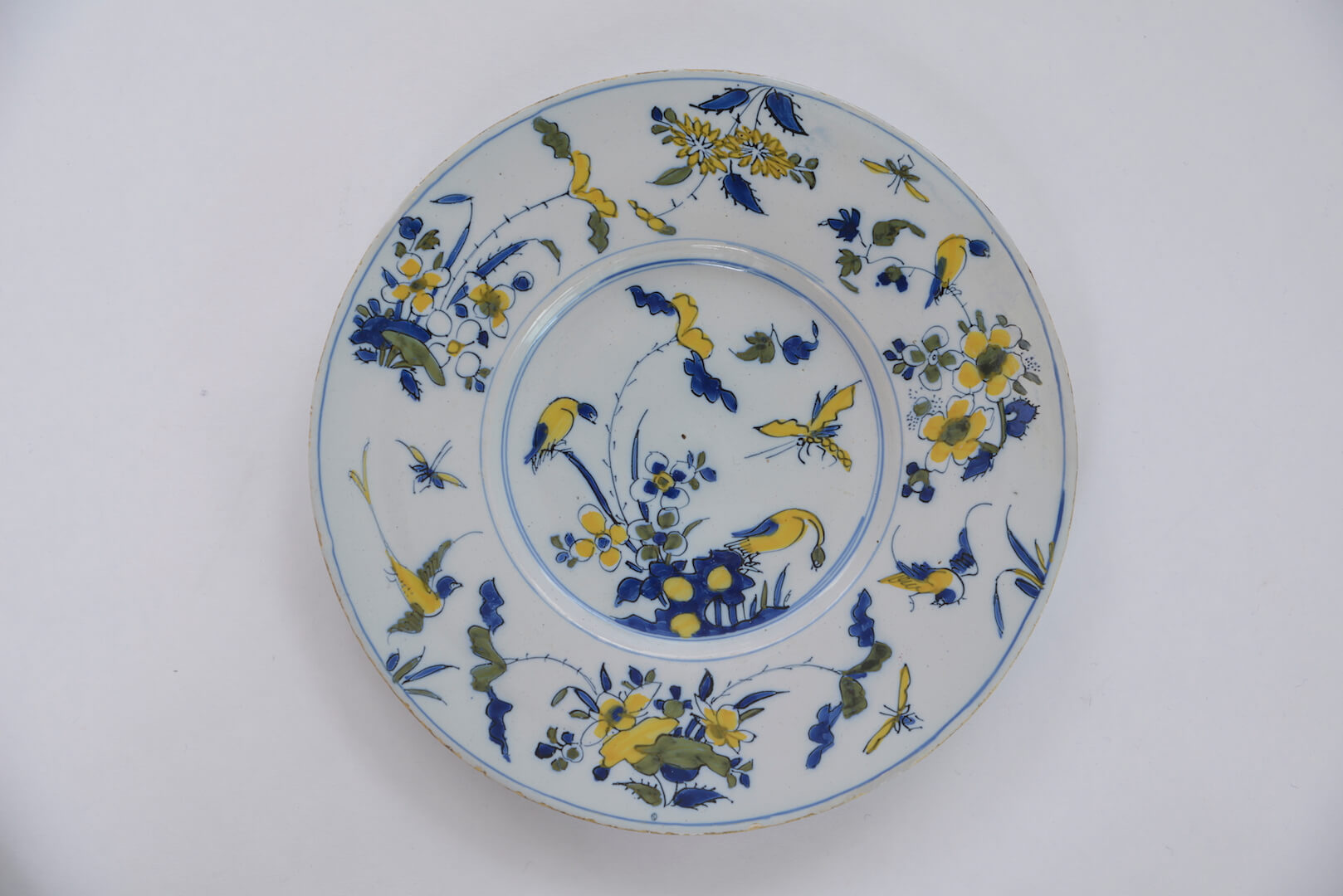 1223 Polychrome plate Polychrome plate De Paauw factory