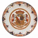 D223. Polychrome And Gilded Armorial Plate