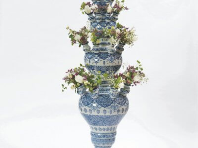 Large Delftware Flower Vase From Aronson Antiquairs