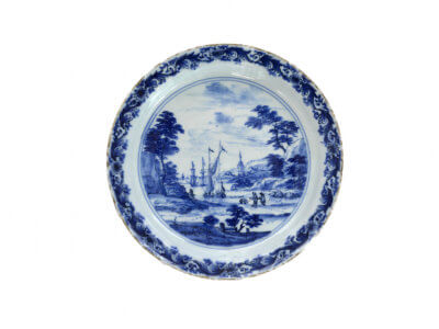 Delftware Antique Ceramic Plate