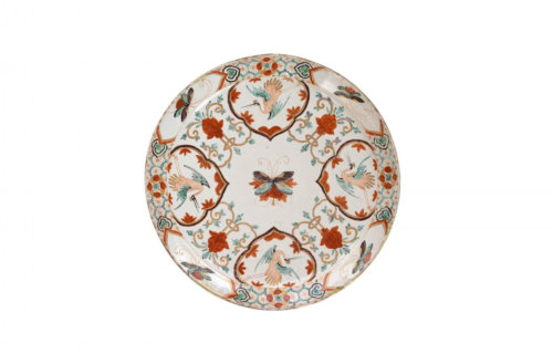 Polychrome Plate With Beautiful Butterflies At Aronson Antiquairs
