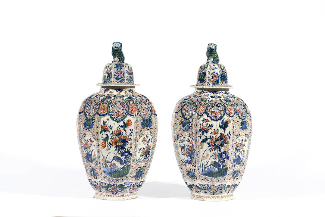 Cashmere Ovoid Vases Antique Aronson Antiquairs