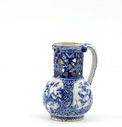 Antique Delftware Puzzle Jug