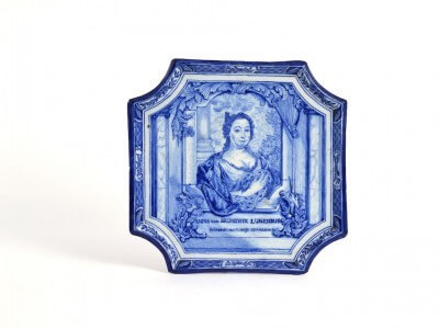 Antique Delftware Portrait Trays