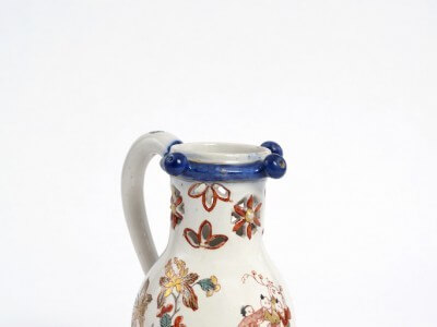 Antique Puzzle Jug Polychrome