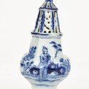 D2102. Blue And White Octagonal Sugar Caster