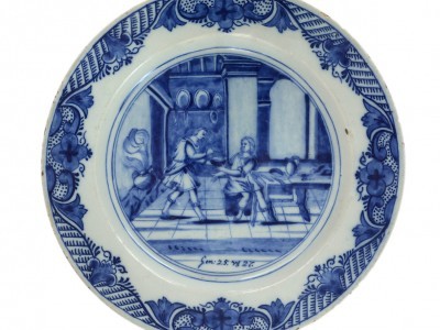 Delftware Biblical Plates At Aronson Antiquairs