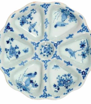 D9003. Blue And White Sweetmeat Dish