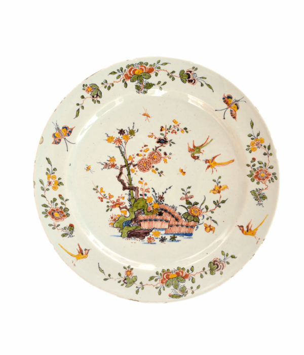 Aronson antiquairs polychrome plate