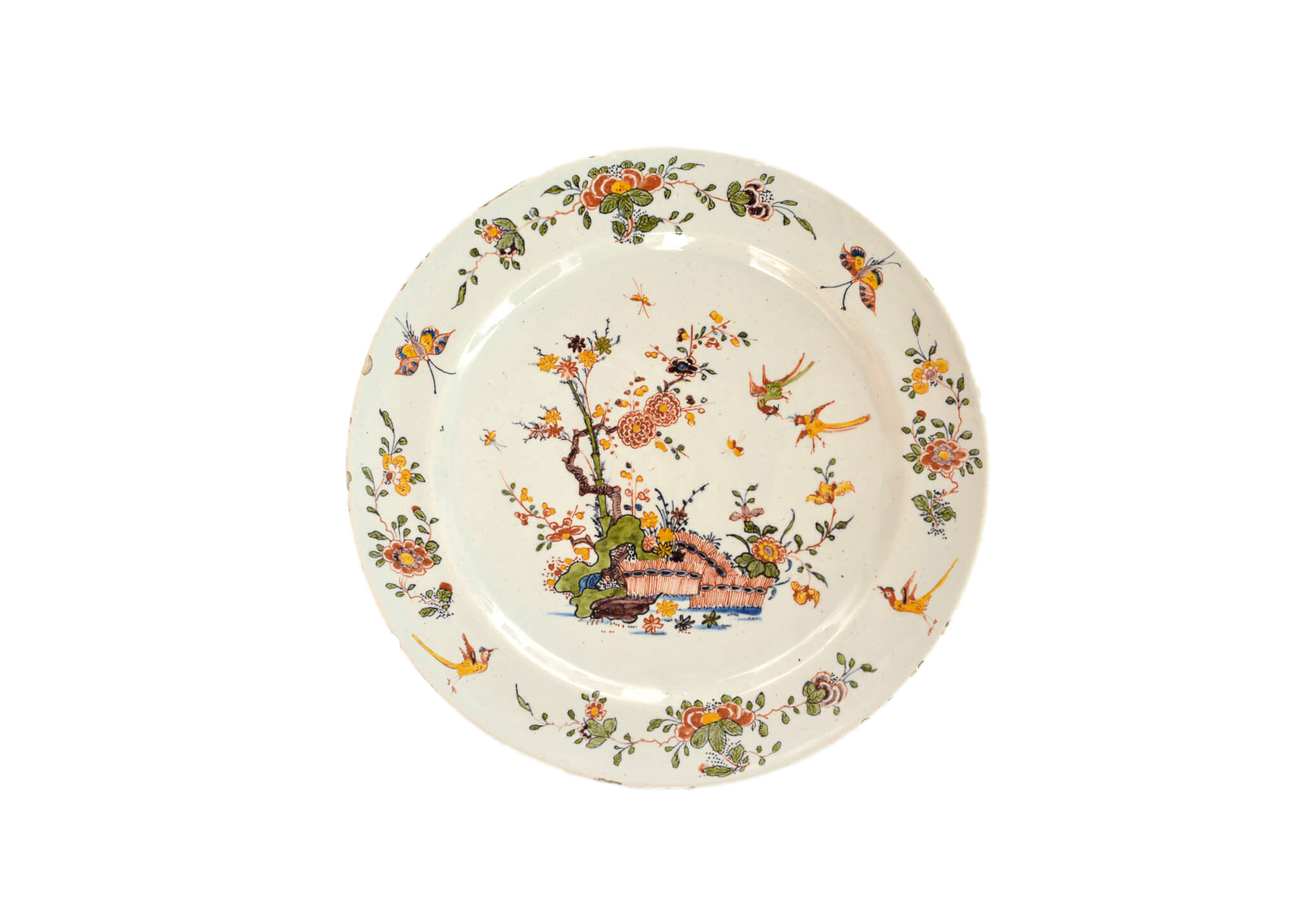 Aronson antiquairs polychrome plate