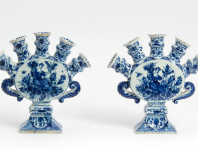 Delftware Antique Flower Vases