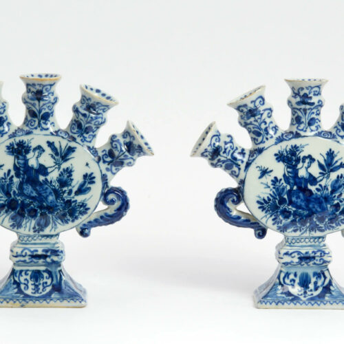 Delftware Antique Flower Vases