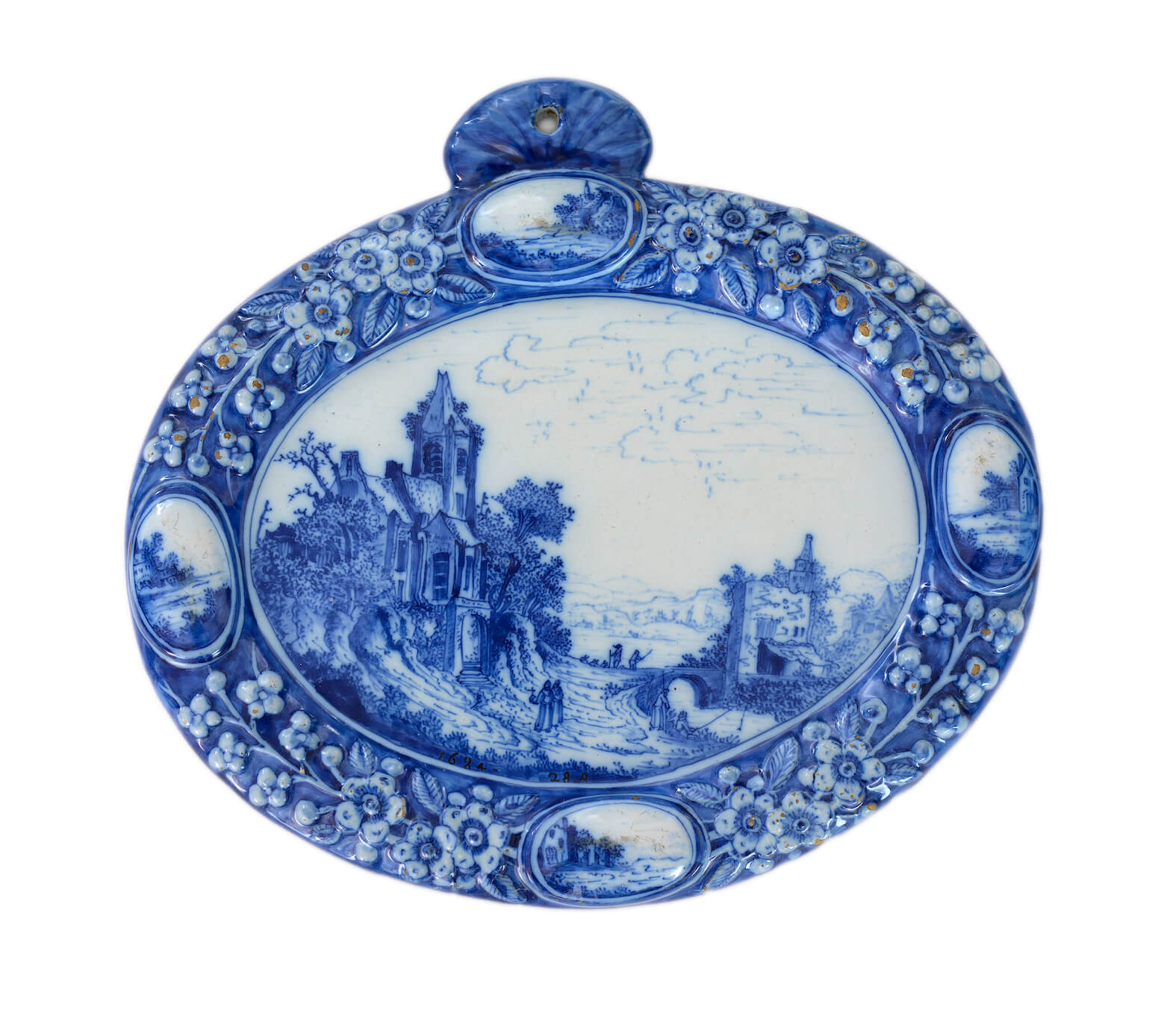 delftware plaque Aronson Antiquairs