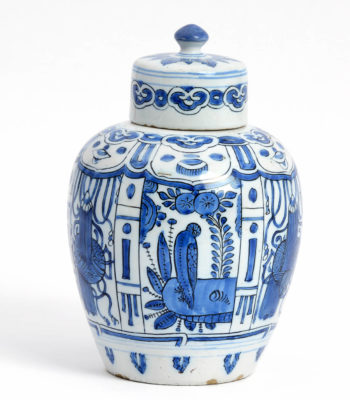 D1815. Blue And White Kraak-Style Ovoid Jar