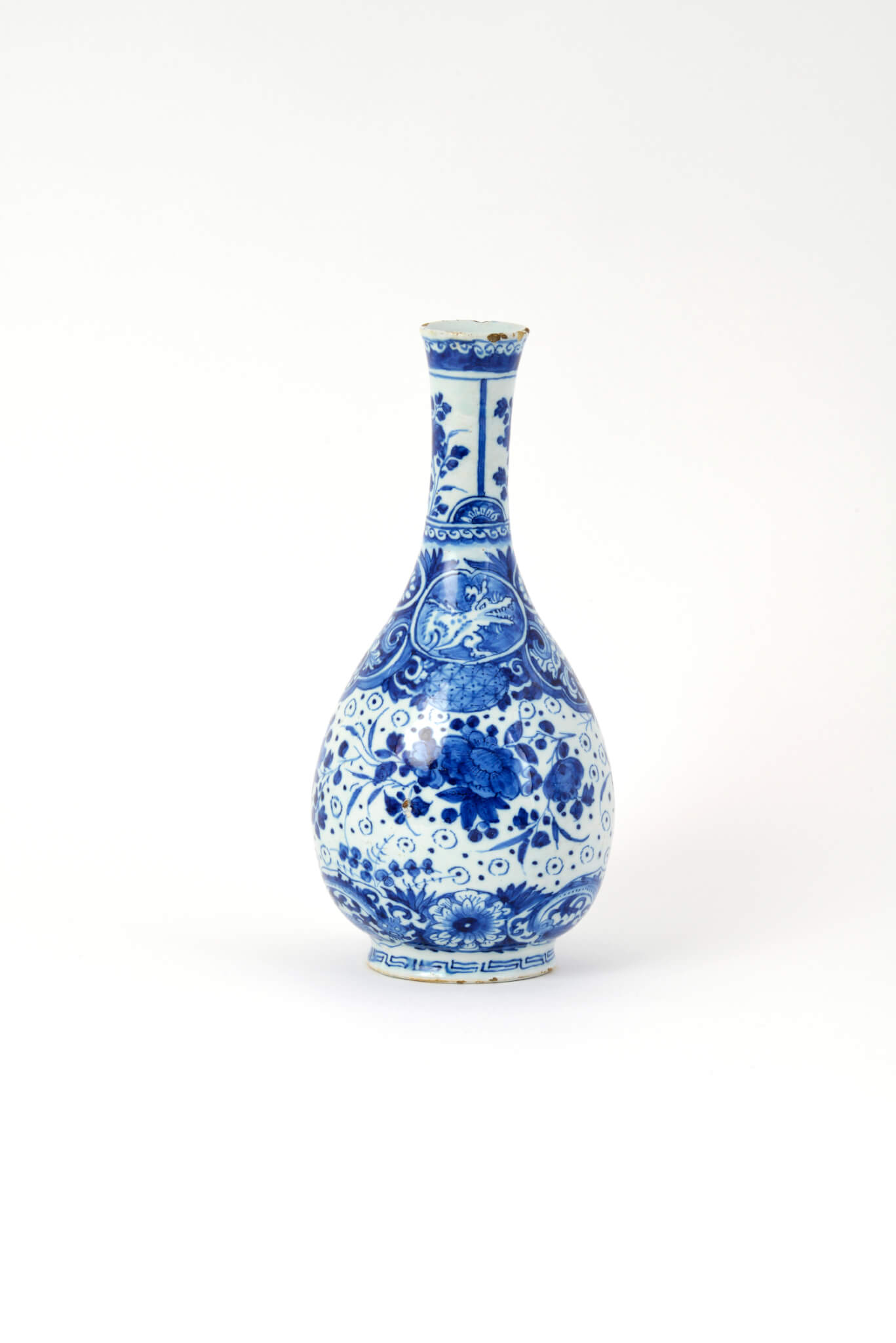 antique ceramic delftware vase